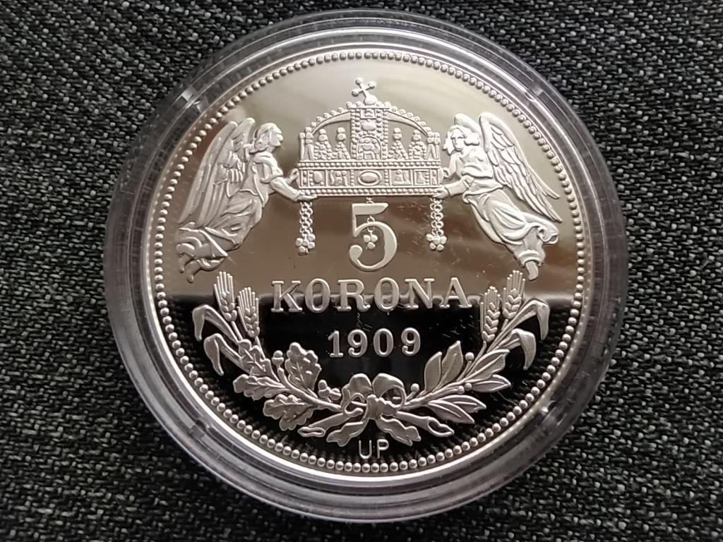 Kir&aacute;lyi Koron&aacute;k Ut&aacute;nveretben I. K&aacute;roly 5 korona .999 ez&uuml;st