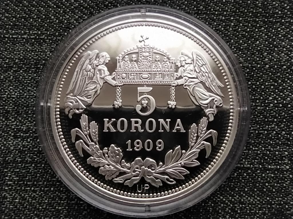Kir&aacute;lyi Koron&aacute;k Ut&aacute;nveretben I. Ferencz J&oacute;zsef 5 korona .999 ez&uuml;st