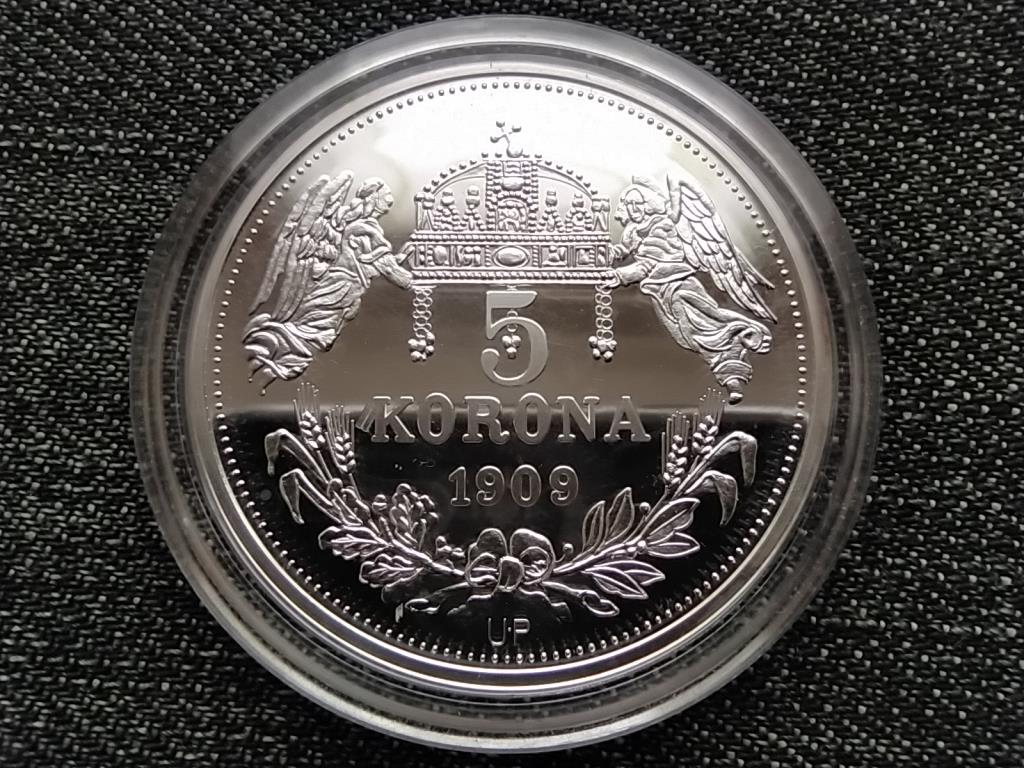 Kir&aacute;lyi Koron&aacute;k Ut&aacute;nveretben II. Miksa 5 korona .999 ez&uuml;st