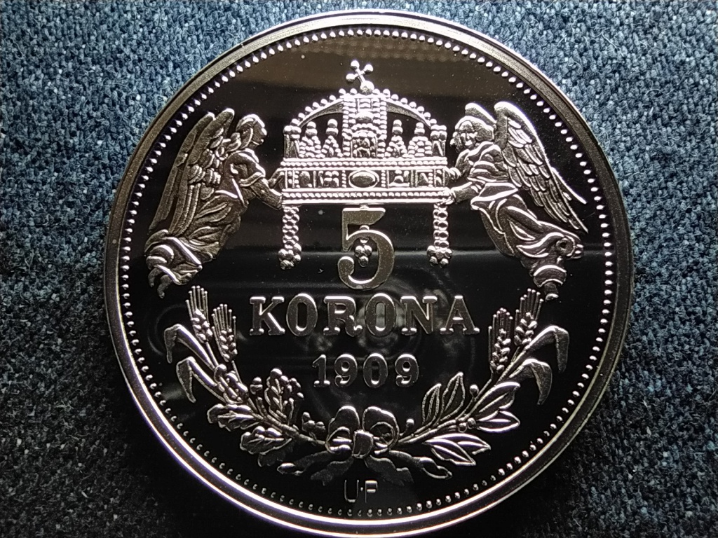 Kir&aacute;lyi Koron&aacute;k Ut&aacute;nveretben III. Ferdin&aacute;nd 5 korona .999 ez&uuml;st