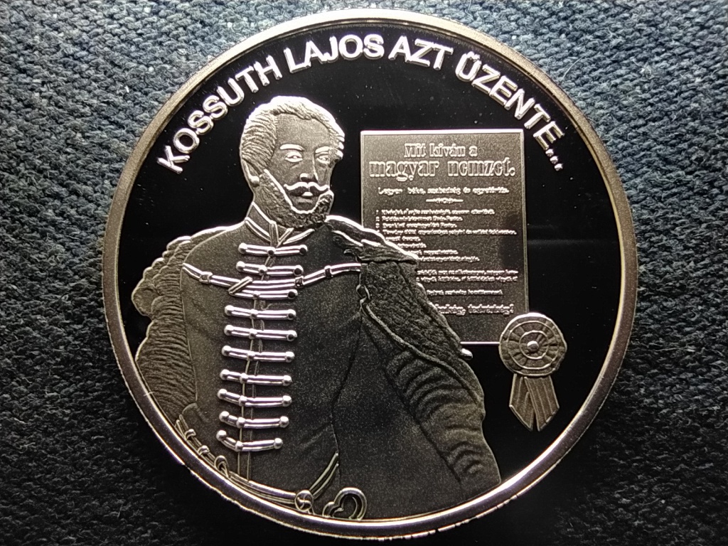 Nemzet&uuml;nk nagyjai Kossuth Lajos .999 ez&uuml;st