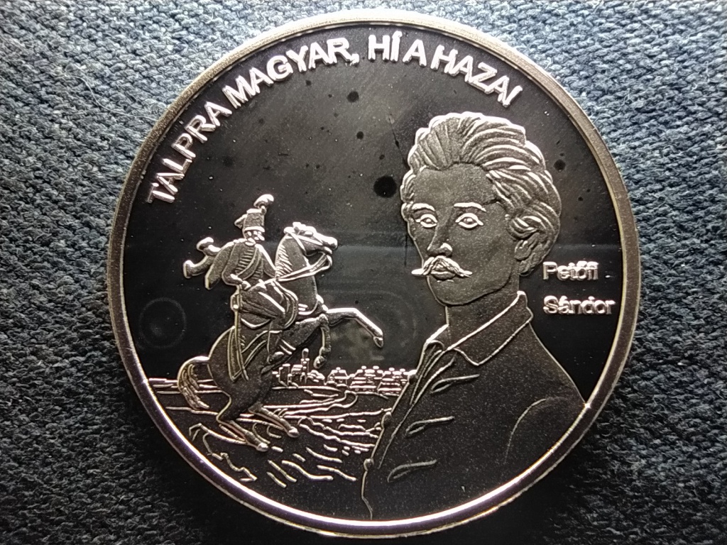 Nemzet&uuml;nk nagyjai Petőfi S&aacute;ndor .999 ez&uuml;st