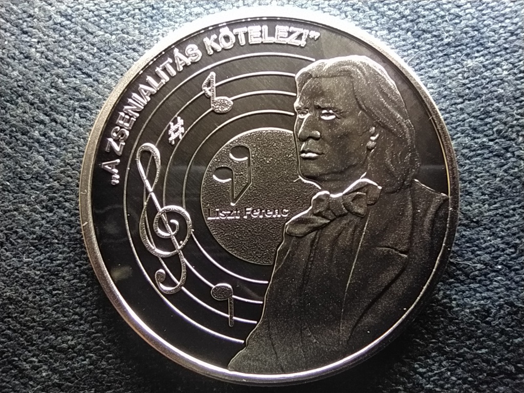 Nemzet&uuml;nk nagyjai Liszt Ferenc .999 ez&uuml;st