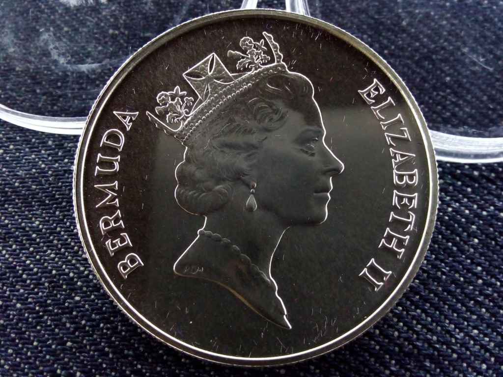 Bermuda Monarch pillang&oacute;k .925 ez&uuml;st 1 Doll&aacute;r