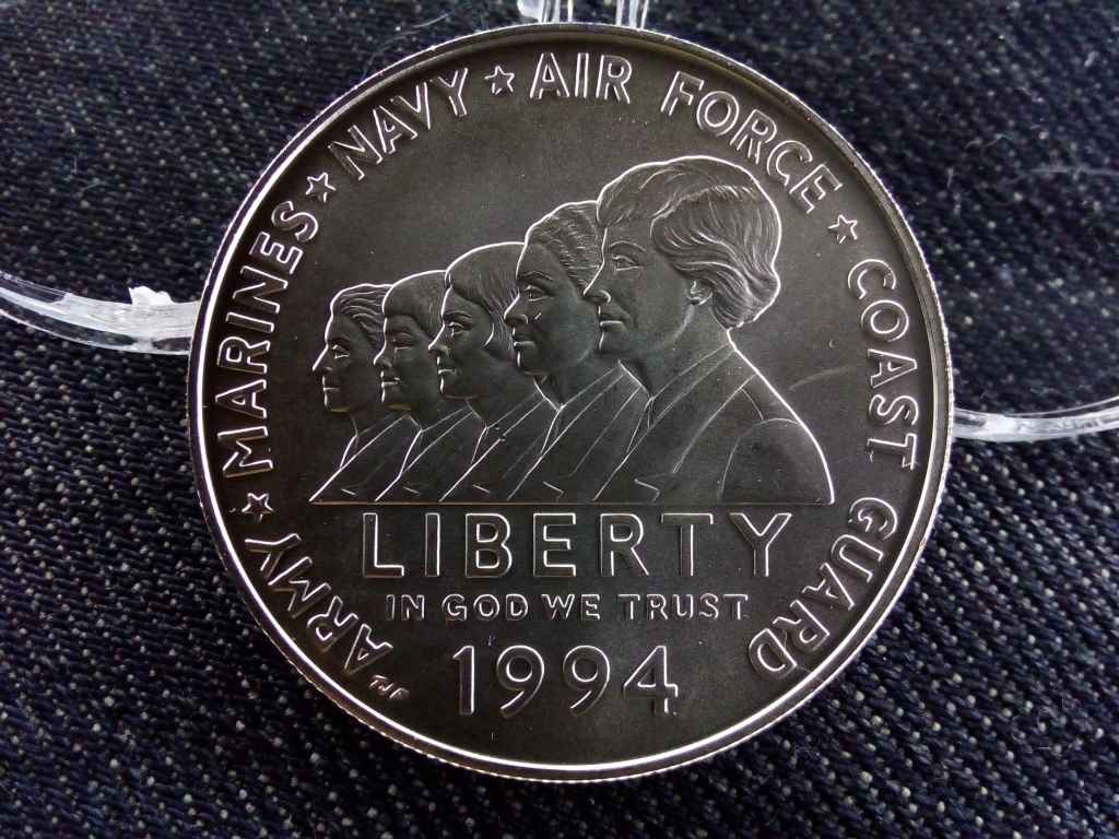 USA Nők katonai szolg&aacute;latban .900 ez&uuml;st 1 Doll&aacute;r