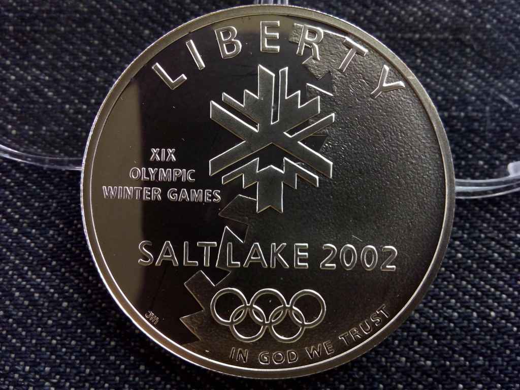 USA Salt Lake City Olimpiai j&aacute;t&eacute;kok .900 ez&uuml;st 1 Doll&aacute;r