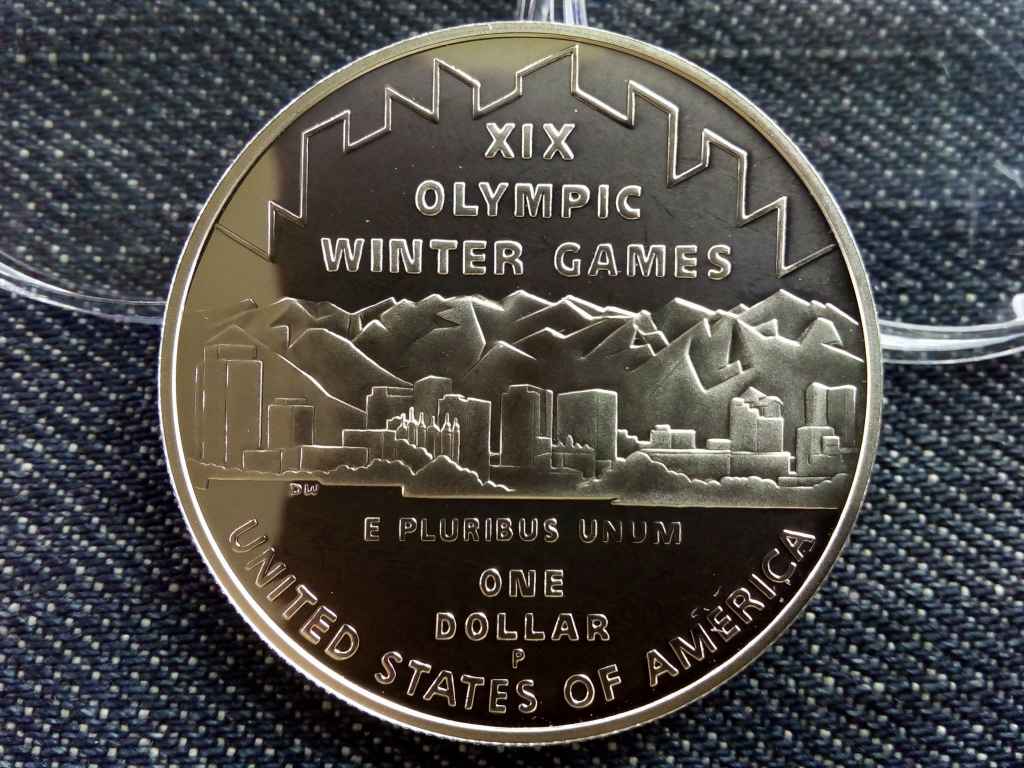 USA Salt Lake City Olimpiai j&aacute;t&eacute;kok .900 ez&uuml;st 1 Doll&aacute;r