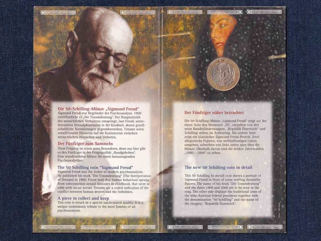 Ausztria Sigmund Freud bimet&aacute;l 50 Schilling
