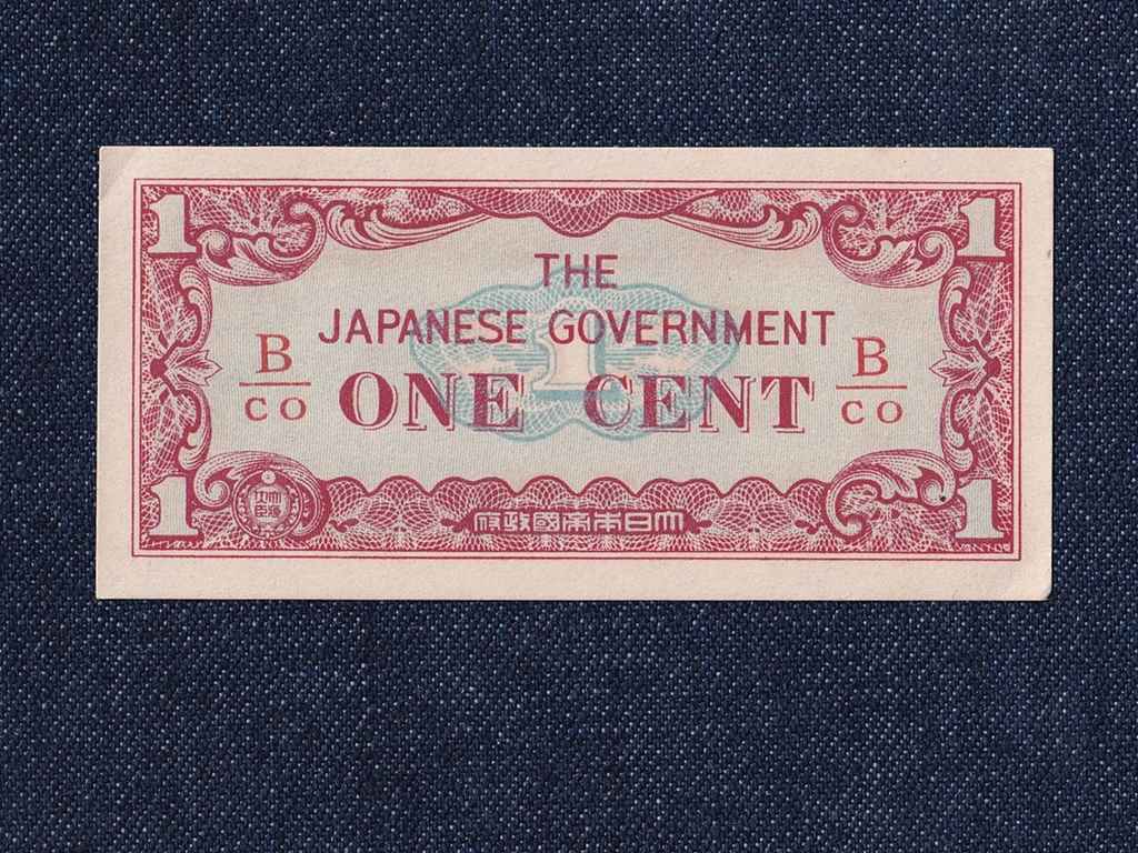 Mianmar (Burma) Jap&aacute;n megsz&aacute;ll&aacute;s 1 cent bankjegy