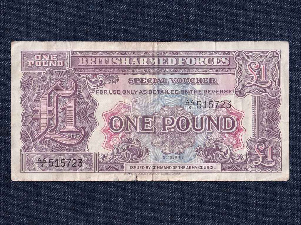 Anglia A brit fegyveres erők bankjegyei 1 Font bankjegy