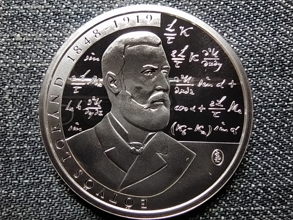 E&ouml;tv&ouml;s L&oacute;r&aacute;nd hal&aacute;l&aacute;nak 100. &eacute;vf. .925 ez&uuml;st 10000 Forint