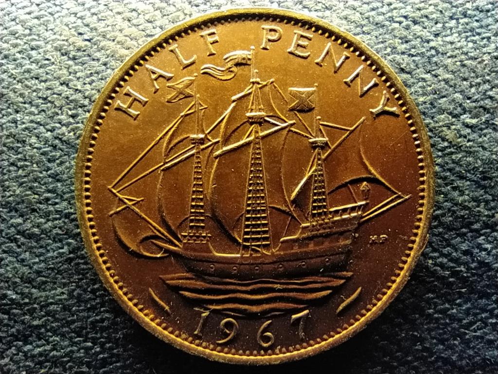 Anglia II. Erzs&eacute;bet (1952-) 1/2 Penny