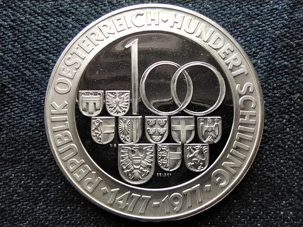 Ausztria 500 &eacute;ves a Hall Mint .640 ez&uuml;st 100 Schilling