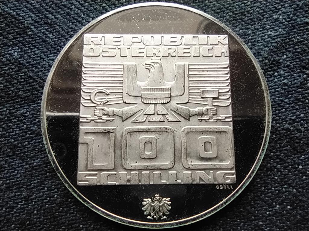 Ausztria XII. Innsbrucki t&eacute;li Olimpiai j&aacute;t&eacute;kok .640 ez&uuml;st 100 Schilling