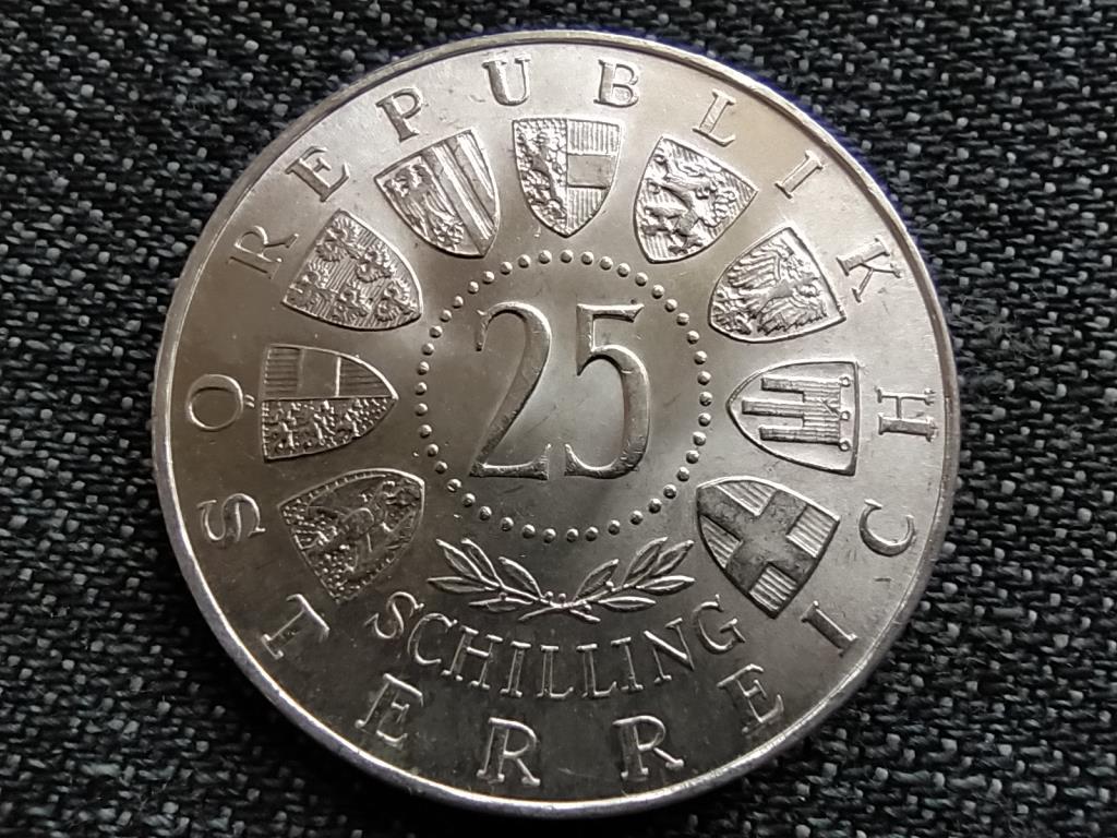 Ausztria 100 &eacute;ve sz&uuml;letett Auer von Welsbach k&eacute;mikus .800 ez&uuml;st 25 Schilling