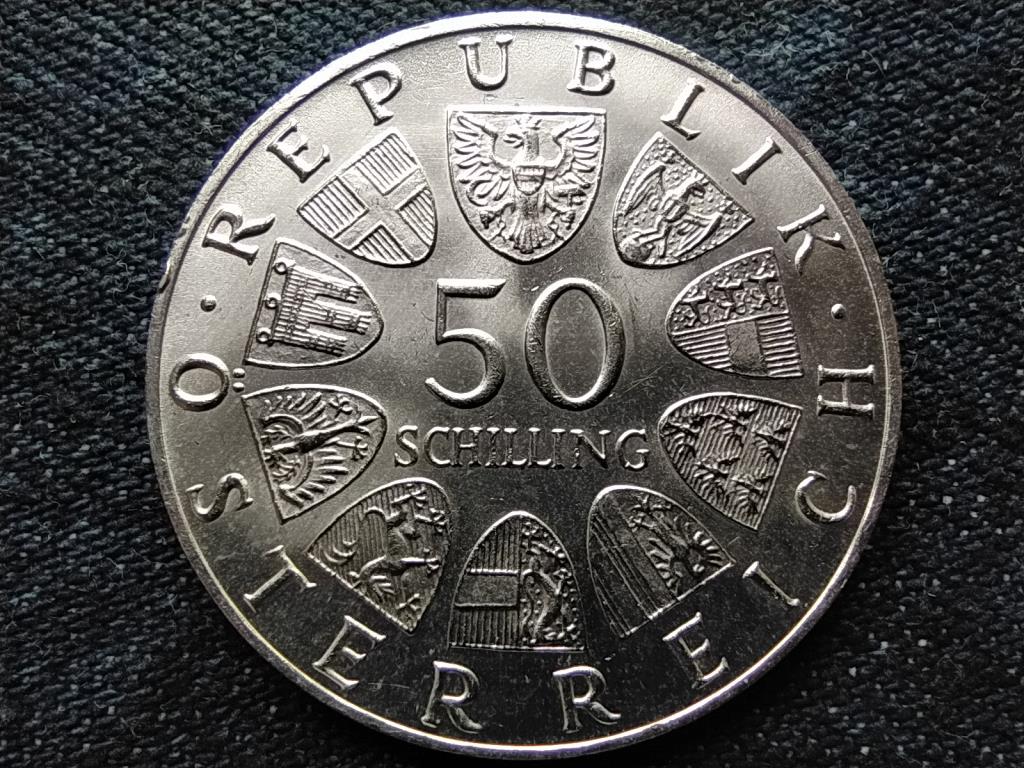 Ausztria 50 &eacute;ves a k&ouml;zt&aacute;rsas&aacute;g .900 ez&uuml;st 50 Schilling