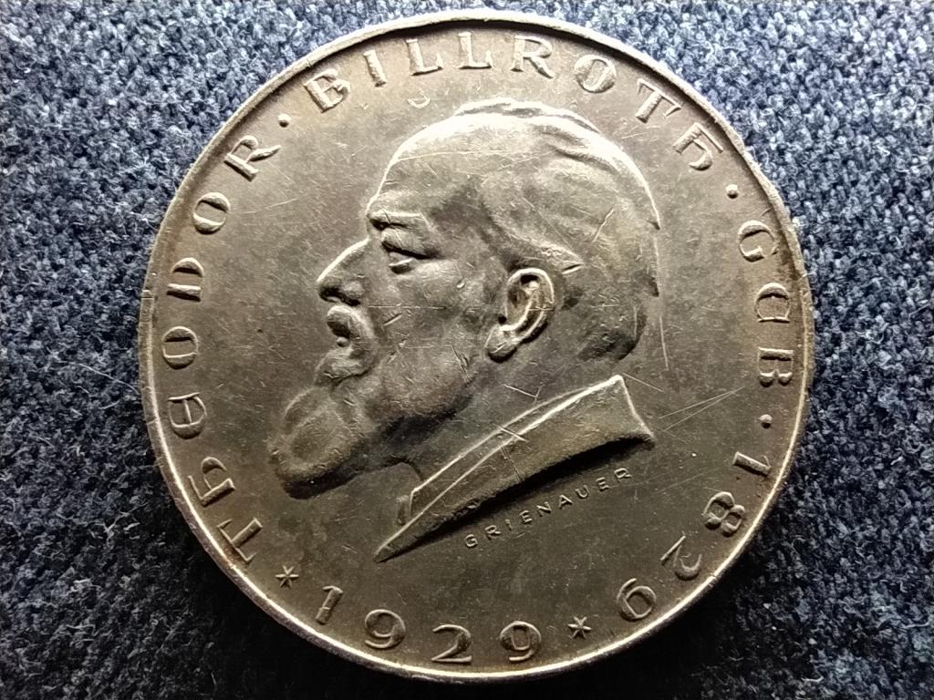 Ausztria 100 &eacute;ve sz&uuml;letett Theodor Billroth .640 ez&uuml;st 2 Schilling
