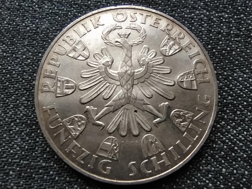 Ausztria Tirol felszabad&iacute;t&aacute;s&aacute;nak 150. &eacute;vfordul&oacute;ja .900 ez&uuml;st 50 Schilling