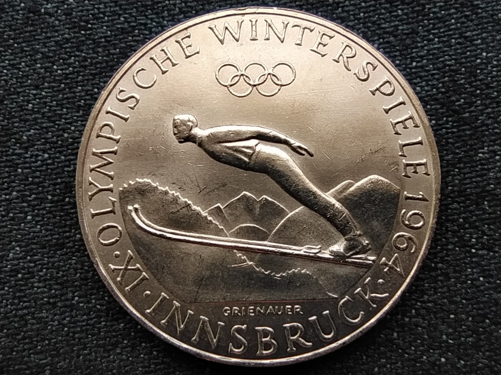 Ausztria IX. Innsbrucki t&eacute;li Olimpiai j&aacute;t&eacute;kok .900 ez&uuml;st 50 Schilling