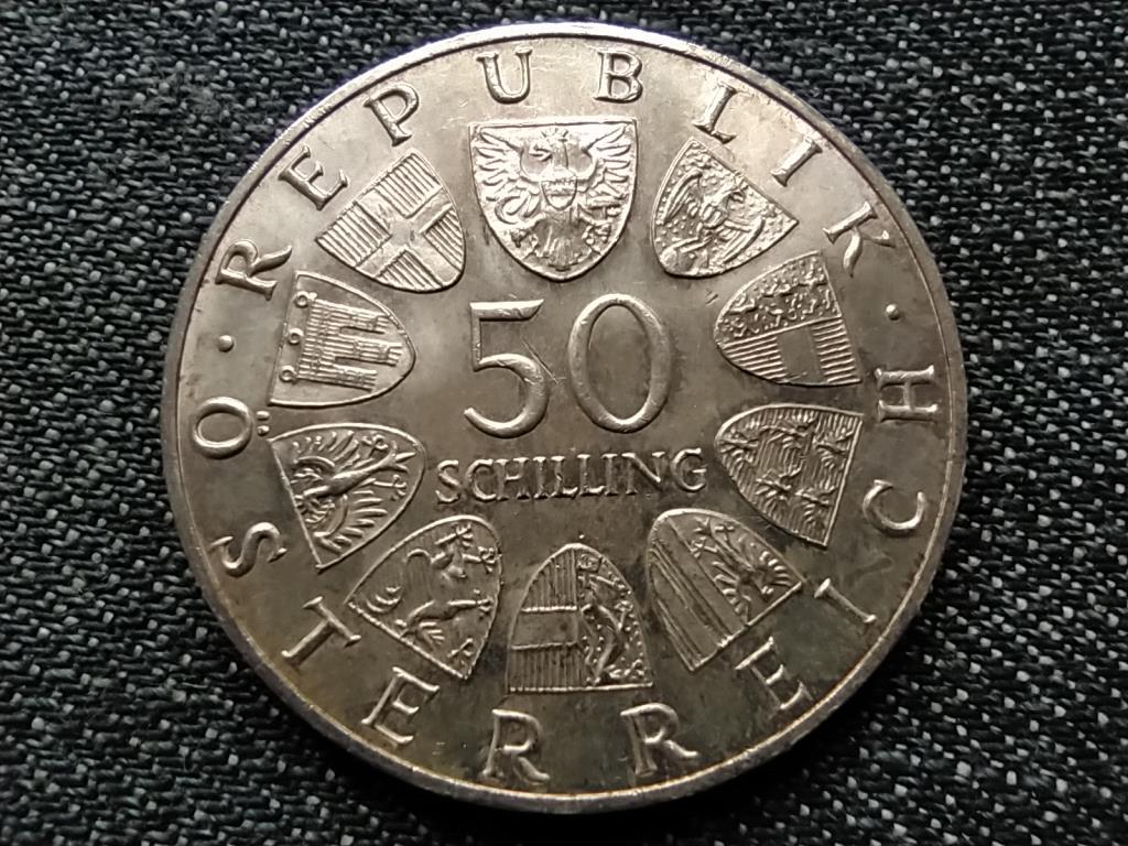 Ausztria A K&eacute;k Duna-keringő 100. &eacute;vfordul&oacute;ja .900 ez&uuml;st 50 Schilling
