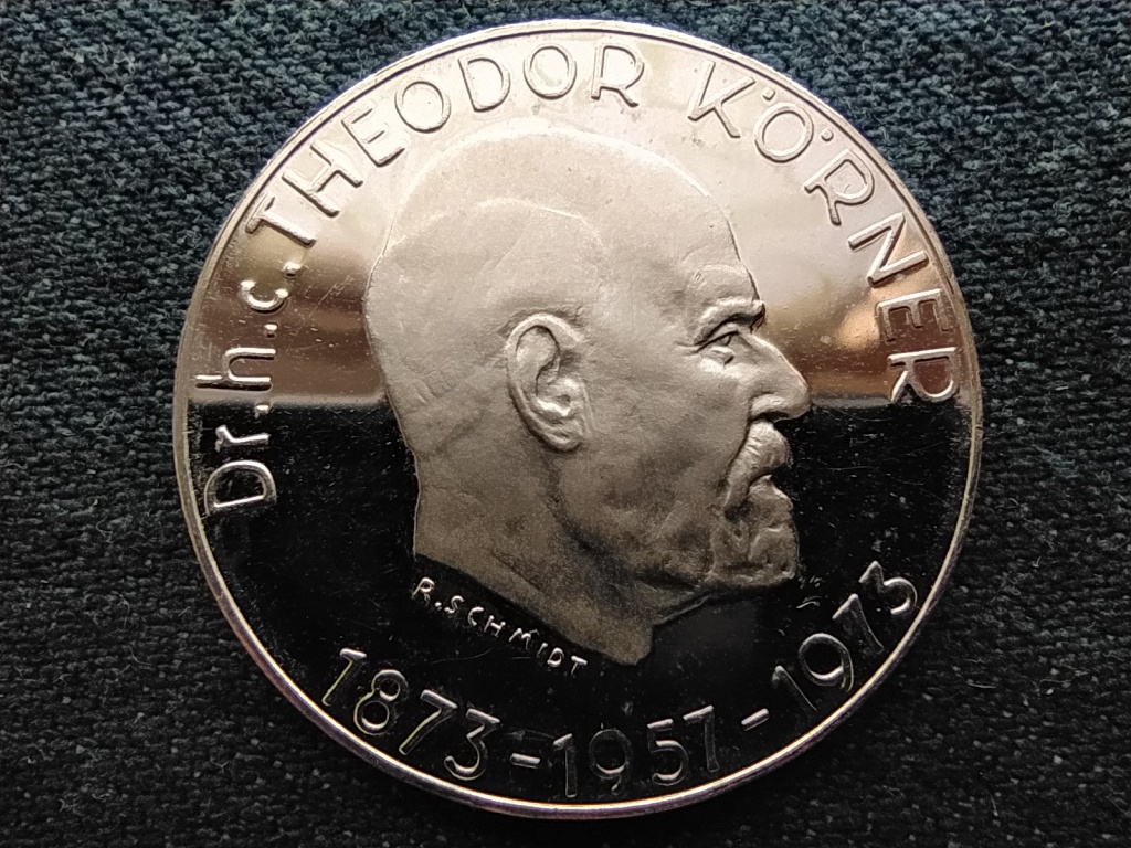 Ausztria 100 &eacute;ve sz&uuml;letett Dr. Theodor Koerner .900 ez&uuml;st 50 Schilling