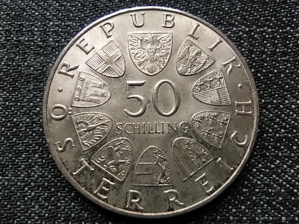 Ausztria Julius Raab sz&uuml;let&eacute;se 80. &eacute;vfordul&oacute;ja .900 ez&uuml;st 50 Schilling