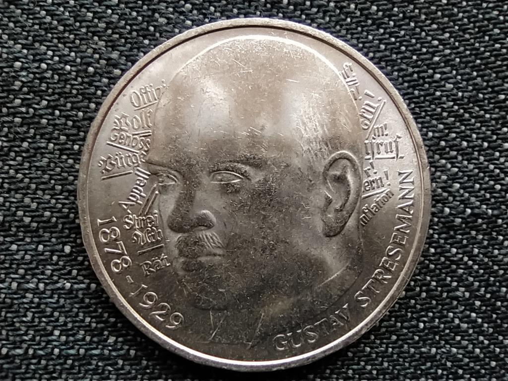 N&eacute;metorsz&aacute;g 100 &eacute;ve sz&uuml;letett Gustav Stresemann .625 ez&uuml;st 5 M&aacute;rka