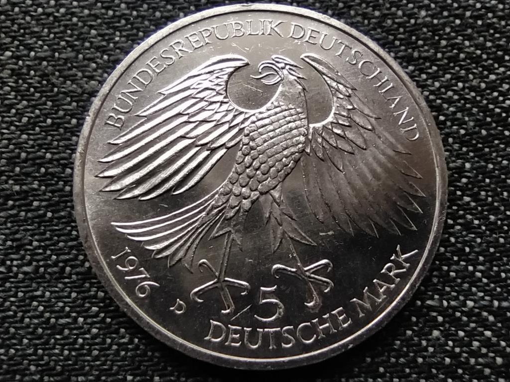N&eacute;metorsz&aacute;g H.J.C. von Grimmelshausen hal&aacute;la 300. &eacute;vfordul&oacute;ja .625 ez&uuml;st 5 M&aacute;rka 1976 D