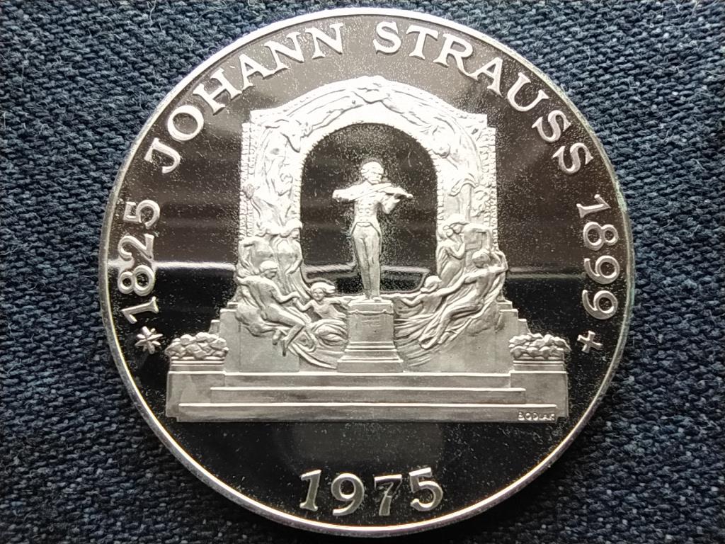 Ausztria 150 &eacute;ve sz&uuml;letett Johann Strauss .640 ez&uuml;st 100 Schilling
