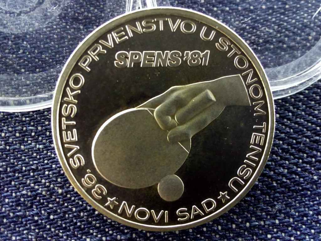Jugoszl&aacute;via Ping-Pong VB .750 ez&uuml;st 1000 D&iacute;n&aacute;r