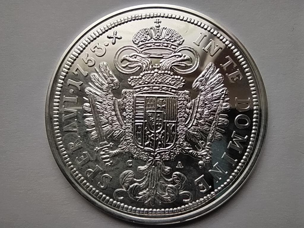 Magyar tall&eacute;rok ut&aacute;nveretben I. (Lotaringiai) Ferenc tall&eacute;rja 1753 .999 ez&uuml;st