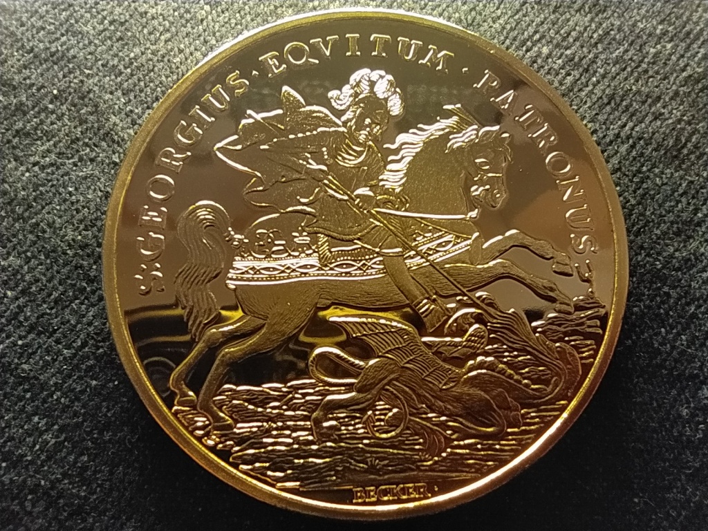 Magyar arany&oacute;ri&aacute;sok III. K&aacute;roly arany Szent Gy&ouml;rgy &eacute;rme 1738