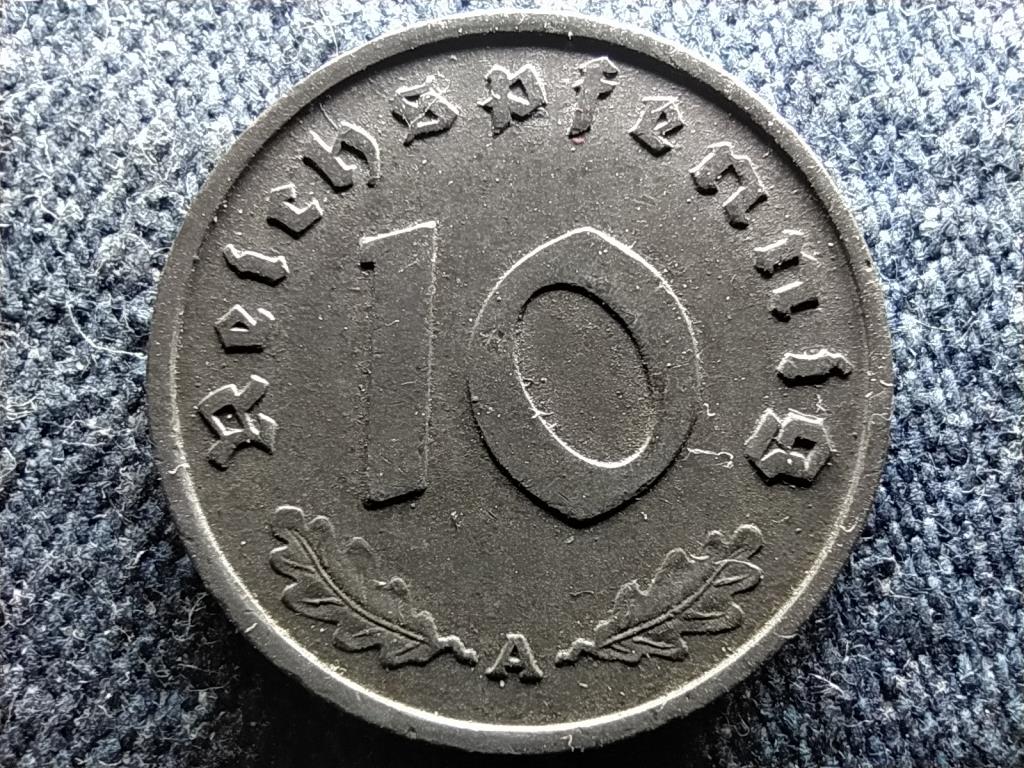 N&eacute;metorsz&aacute;g Horogkeresztes 10 birodalmi pfennig