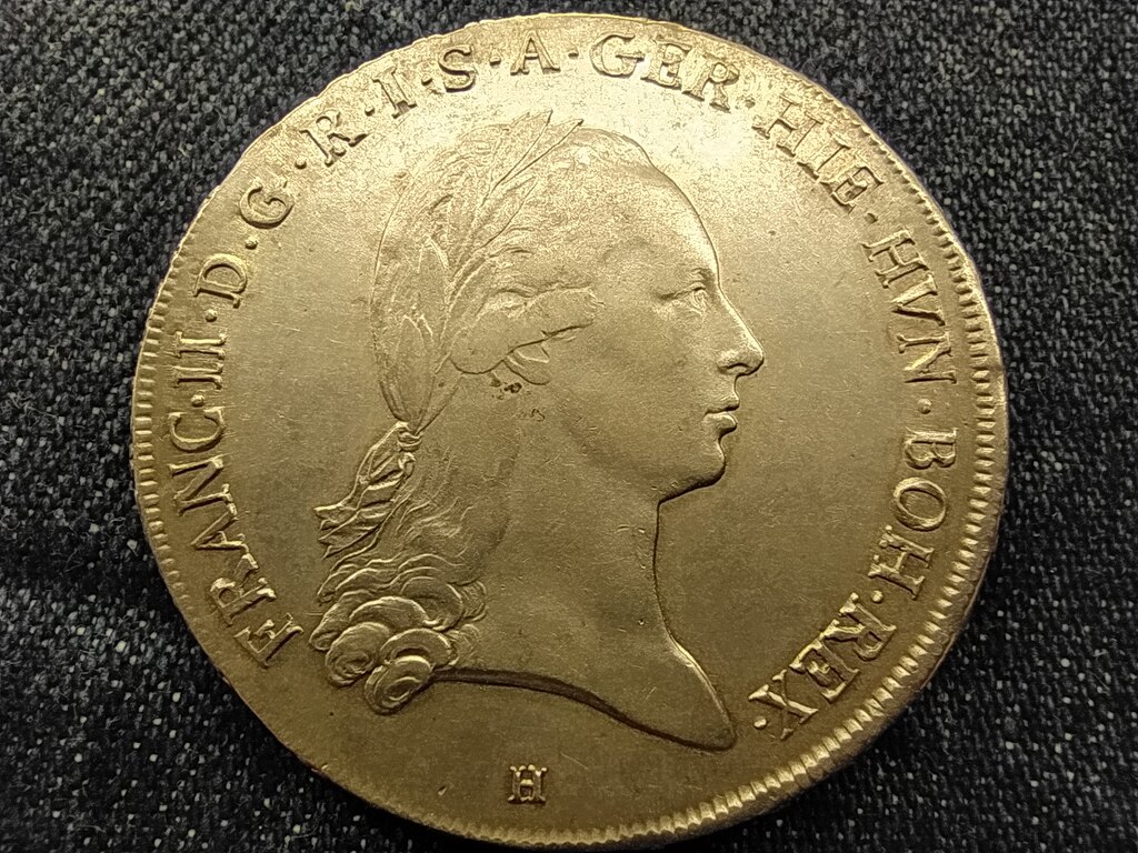 Osztr&aacute;k N&eacute;metalf&ouml;ld II. Ferenc (1792-1835) .873 ez&uuml;st 1 koronatall&eacute;r