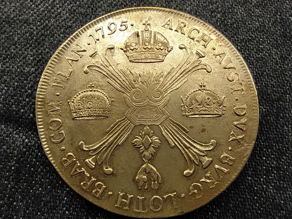 Osztr&aacute;k N&eacute;metalf&ouml;ld II. Ferenc (1792-1835) .873 ez&uuml;st 1 koronatall&eacute;r