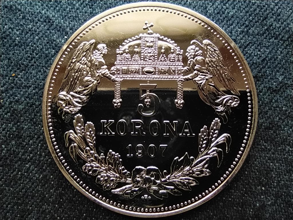 Magyarok kr&oacute;nik&aacute;ja 5 korona 1907 Nincs m&aacute;s &uacute;t, csak az Isten &uacute;tja