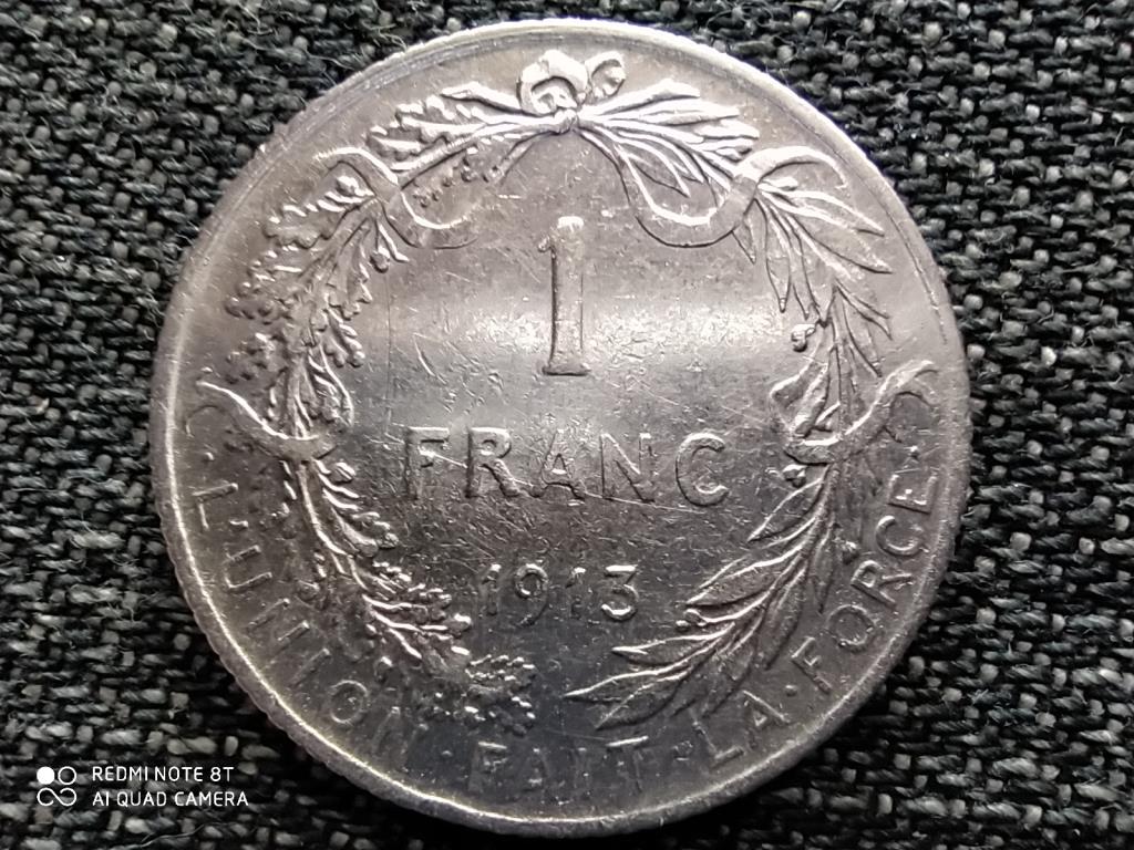 Belgium I. Albert (1909-1934) .835 ez&uuml;st 1 Frank