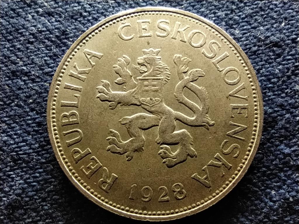 Csehszlov&aacute;kia Első K&ouml;zt&aacute;rsas&aacute;g (1918-1938) .500 Ez&uuml;st 5 Korona 