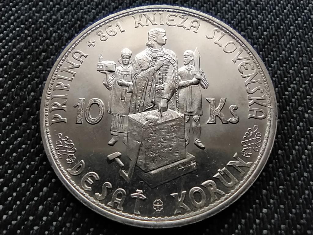Szlov&aacute;kia Pribina gr&oacute;f .500 ez&uuml;st 10 Korona