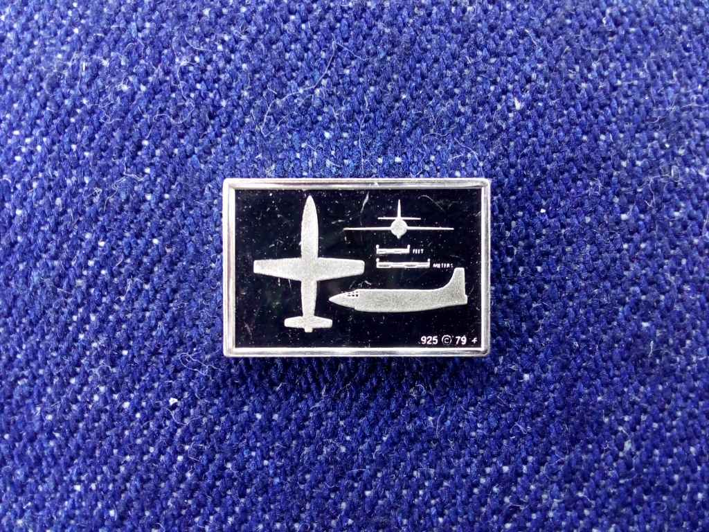 USA Franklin Rep&uuml;lős Mini-Ingot Bell X-1 .925 ez&uuml;st
