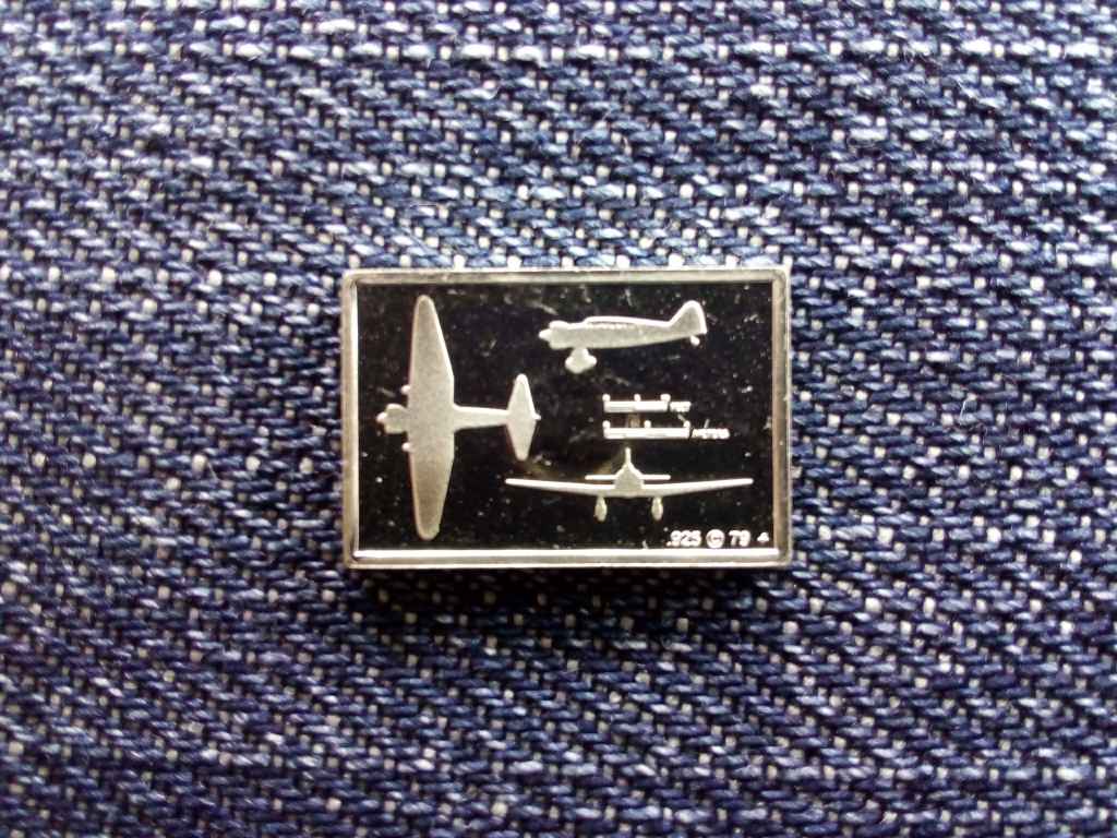 USA Franklin Rep&uuml;lős Mini-Ingot De Havilland Moth .925 ez&uuml;st