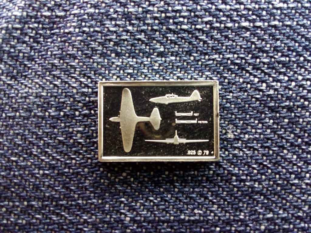 USA Franklin Rep&uuml;lős Mini-Ingot Ilyushin IL-2 Stormovik .925 ez&uuml;st