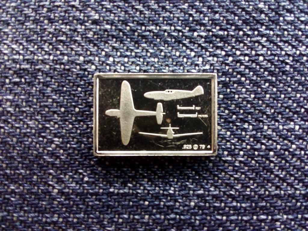 USA Franklin Rep&uuml;lős Mini-Ingot Messerschmitt Bf 109 .925 ez&uuml;st