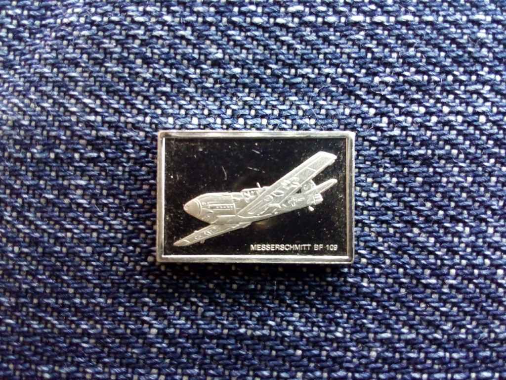 USA Franklin Rep&uuml;lős Mini-Ingot Messerschmitt Bf 109 .925 ez&uuml;st