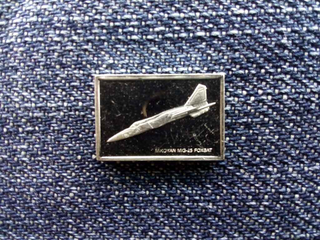 USA Franklin Rep&uuml;lős Mini-Ingot Mikoyan MiG-25 Foxbat .925 ez&uuml;st