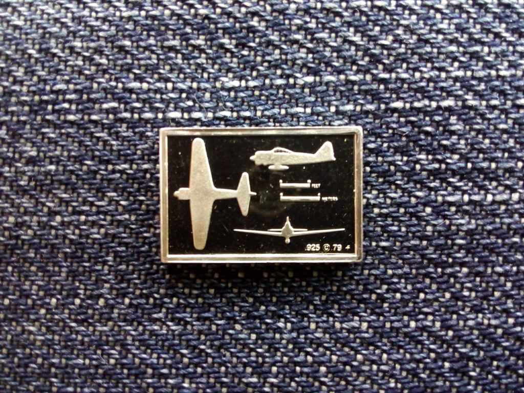 USA Franklin Rep&uuml;lős Mini-Ingot Mitsubishi Zero .925 ez&uuml;st