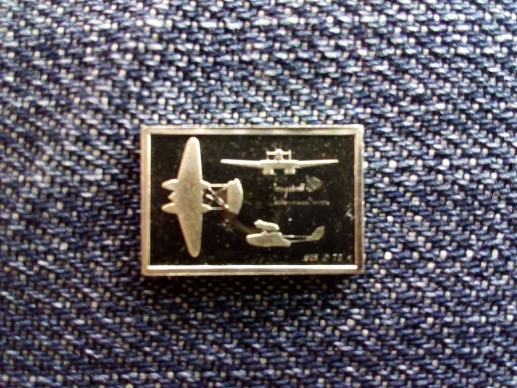 USA Franklin Rep&uuml;lős Mini-Ingot Savoia-Marchetti S.55 .925 ez&uuml;st