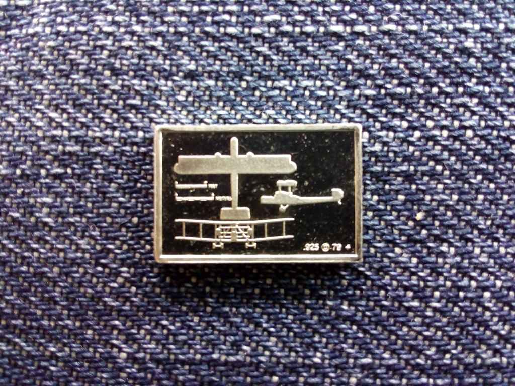USA Franklin Rep&uuml;lős Mini-Ingot Vickers Vimy .925 ez&uuml;st