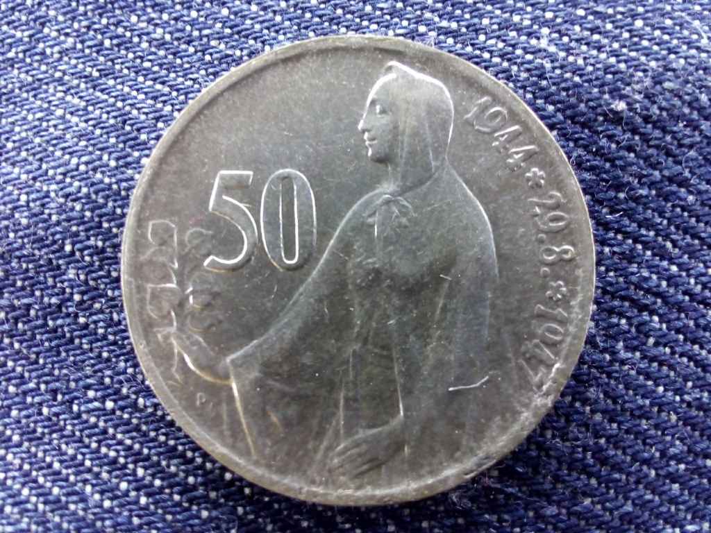 Csehszlov&aacute;kia Szlov&aacute;k felkel&eacute;s .500 ez&uuml;st 50 Korona