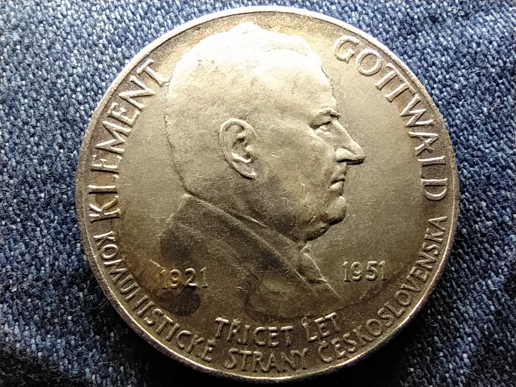 Csehszlov&aacute;kia Kommunista P&aacute;rt .500 ez&uuml;st 100 Korona